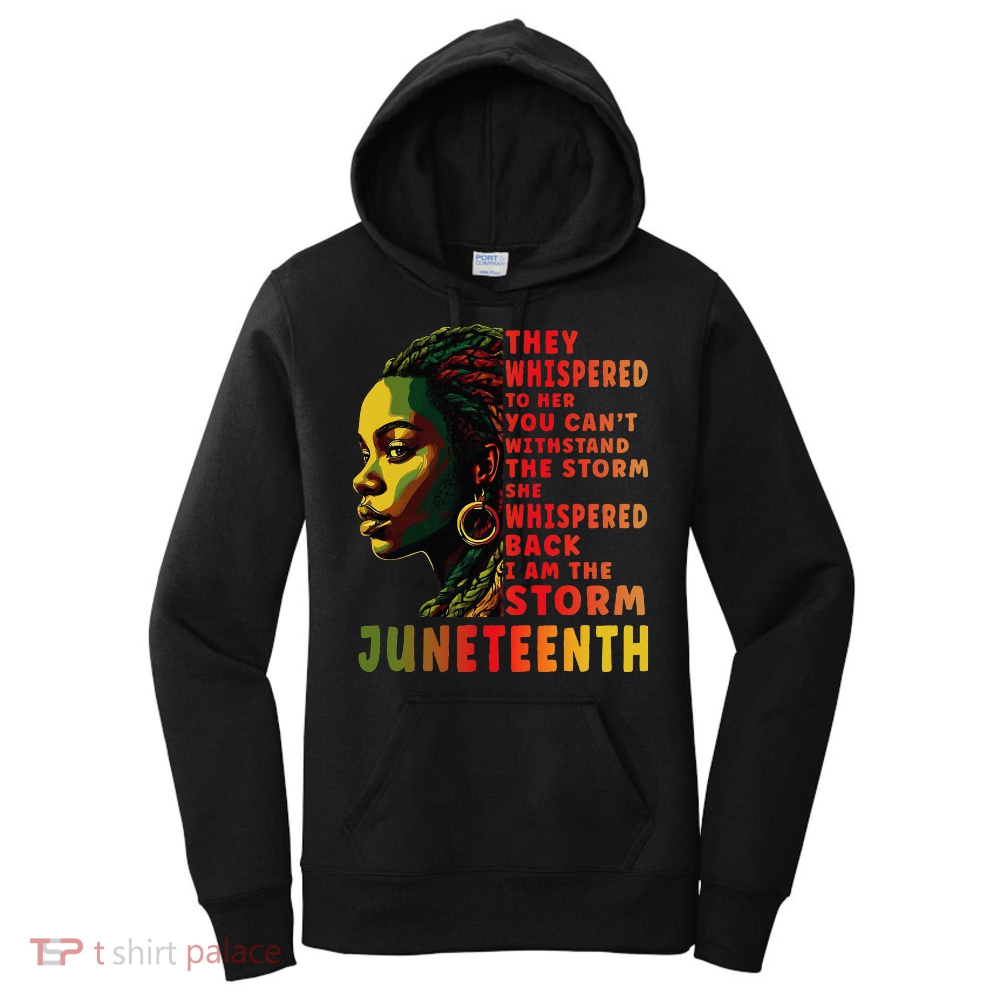Juneteenth Shirts Afro American Black Women Black History Women's Hoodie