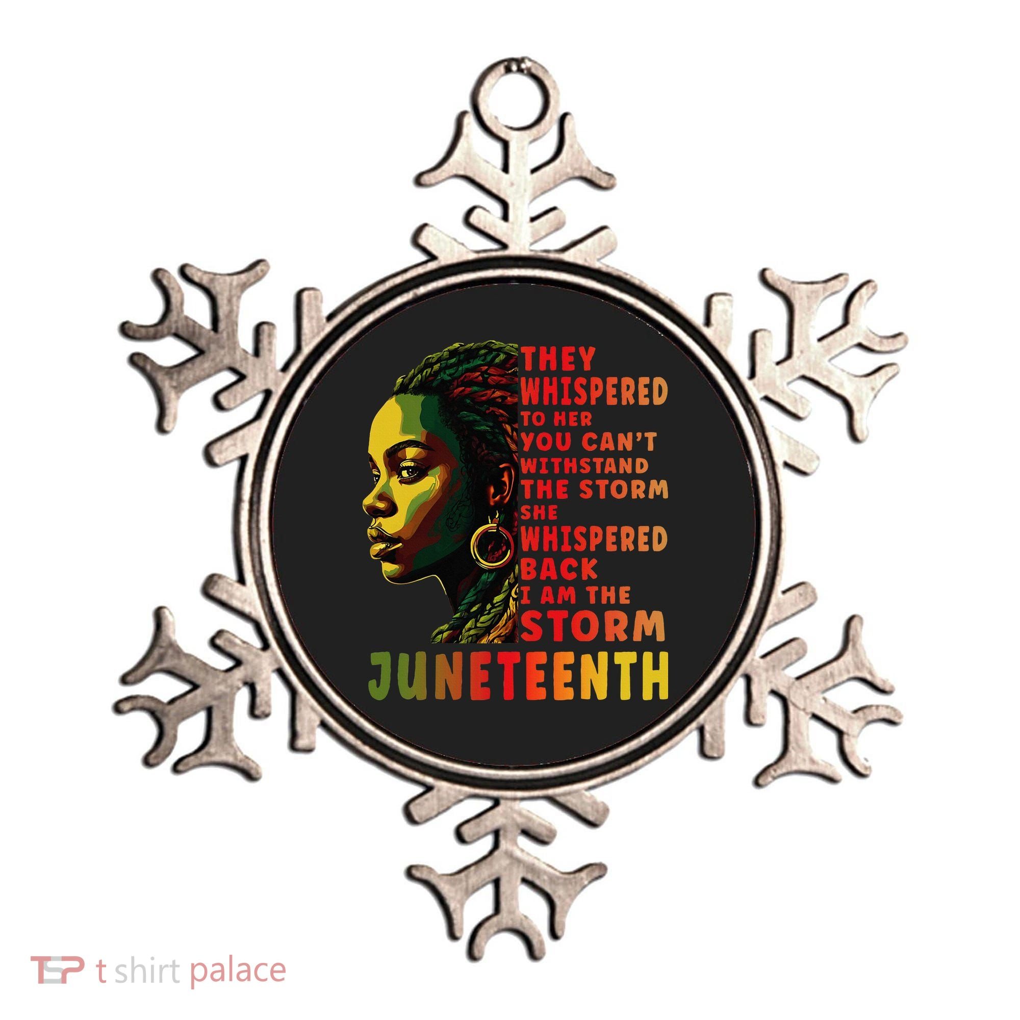 Juneteenth Shirts Afro American Black Women Black History Ornament