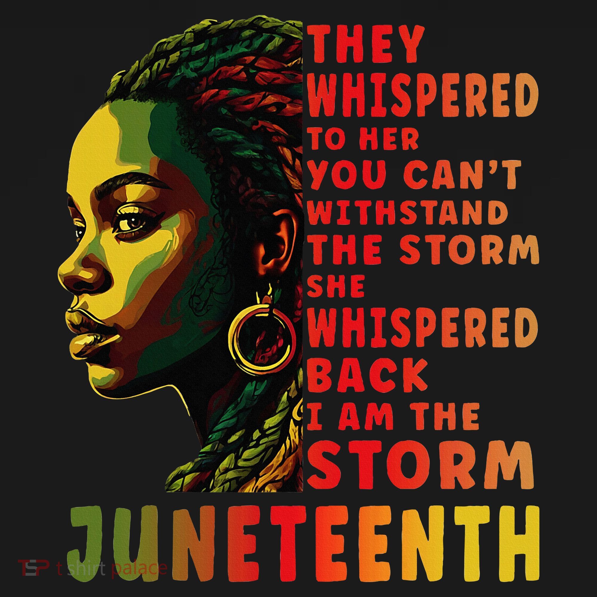 Juneteenth Shirts Afro American Black Women Black History Ornament
