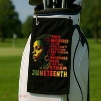 Juneteenth Shirts Afro American Black Women Black History Golf Towel thumb 2