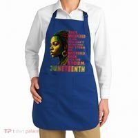 Juneteenth Shirts Afro American Black Women Black History Apron thumb 2