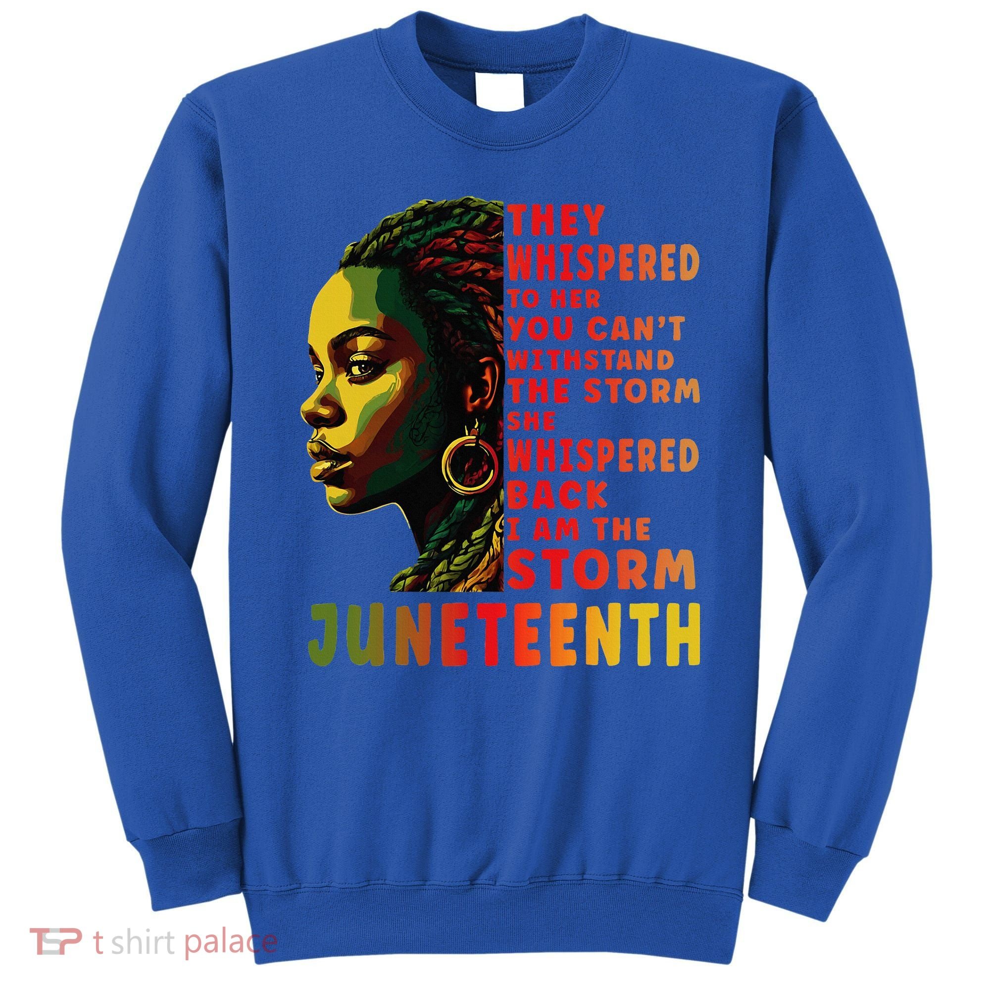 Juneteenth Shirts Afro American Black Women Black History Sweatshirt