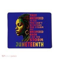 Juneteenth Shirts Afro American Black Women Black History Mousepad thumb 0