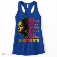 Juneteenth Shirts Afro American Black Women Black History Women's Tank Top thumb 0