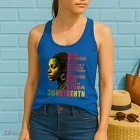 Juneteenth Shirts Afro American Black Women Black History Women's Tank Top thumb 2