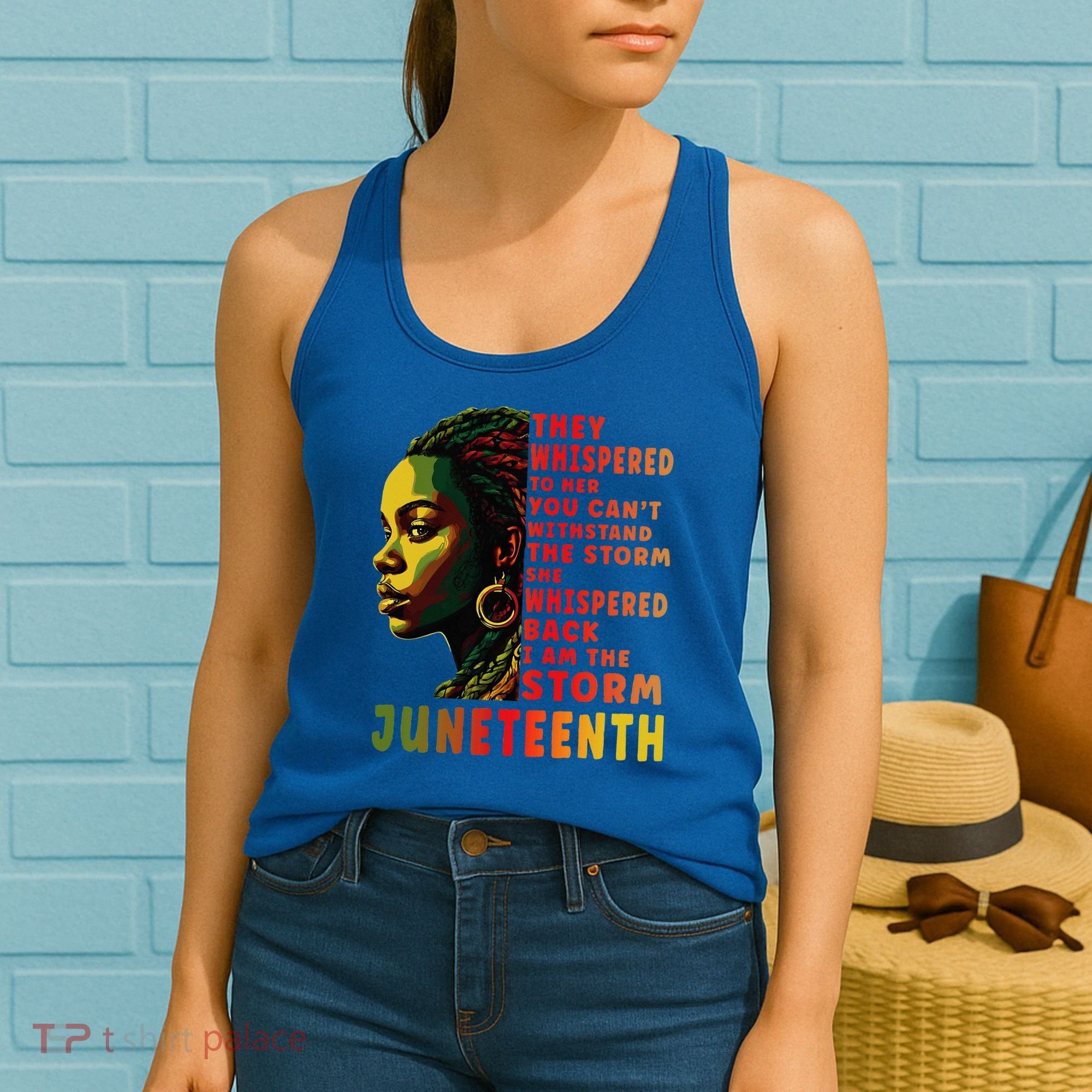 Juneteenth Shirts Afro American Black Women Black History Women's Tank Top