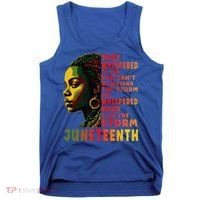 Juneteenth Shirts Afro American Black Women Black History Tank Top thumb 0
