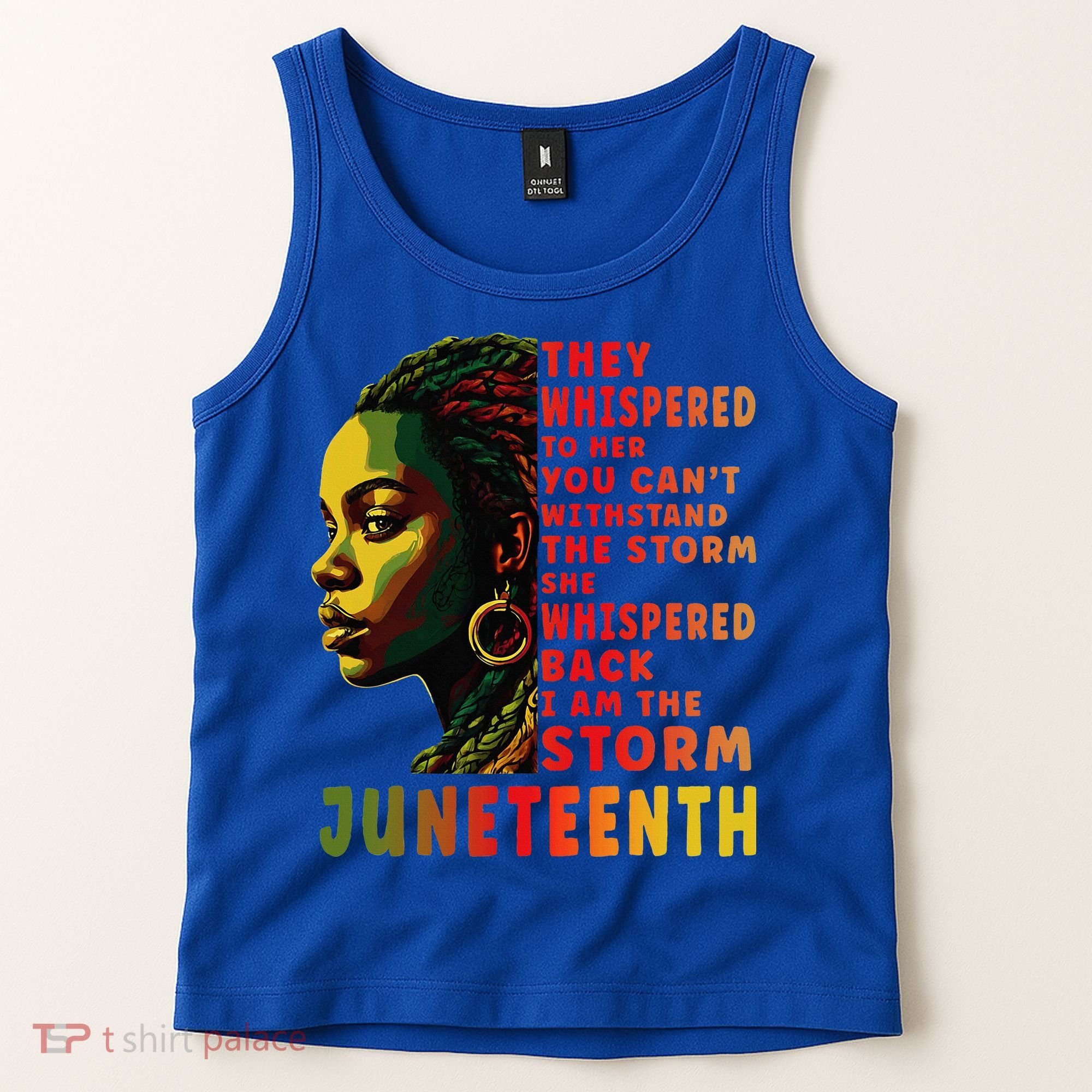 Juneteenth Shirts Afro American Black Women Black History Tank Top