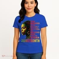 Juneteenth Shirts Afro American Black Women Black History Women's T-Shirt thumb 4