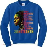 Juneteenth Shirts Afro American Black Women Black History Kids Sweatshirt thumb 0
