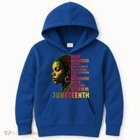 Juneteenth Shirts Afro American Black Women Black History Kids Hoodie thumb 0