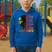 Juneteenth Shirts Afro American Black Women Black History Kids Hoodie thumb 2
