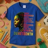 Juneteenth Shirts Afro American Black Women Black History Kids T-Shirt thumb 3