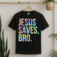 Jesus Saves Bro Pro Christian Religious Believer TieDye T-Shirt thumb 2
