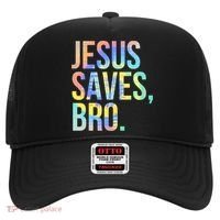 Jesus Saves Bro Pro Christian Religious Believer TieDye Hat thumb 0