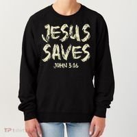 Jesus Saves Bible Funny Christian Jesus Lover Women's Sweatshirt thumb 0