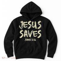 Jesus Saves Bible Funny Christian Jesus Lover Hoodie thumb 0