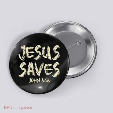 Jesus Saves Bible Funny Christian Jesus Lover Button