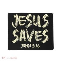 Jesus Saves Bible Funny Christian Jesus Lover Mousepad thumb 0