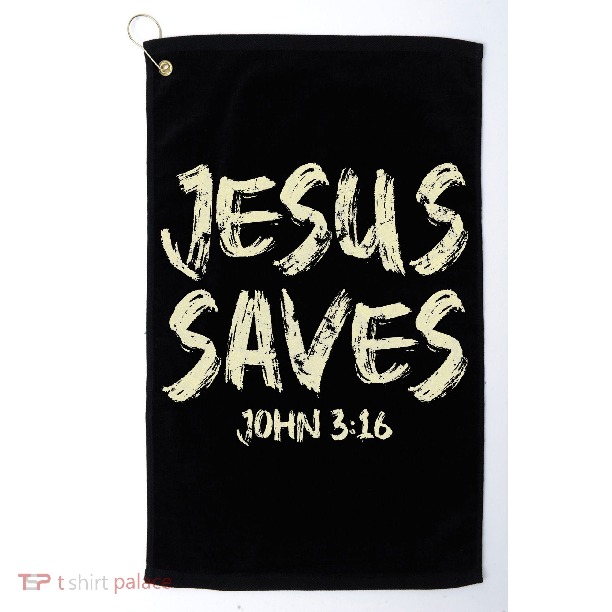 Jesus Saves Bible Funny Christian Jesus Lover Golf Towel
