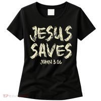 Jesus Saves Bible Funny Christian Jesus Lover Women's T-Shirt thumb 0