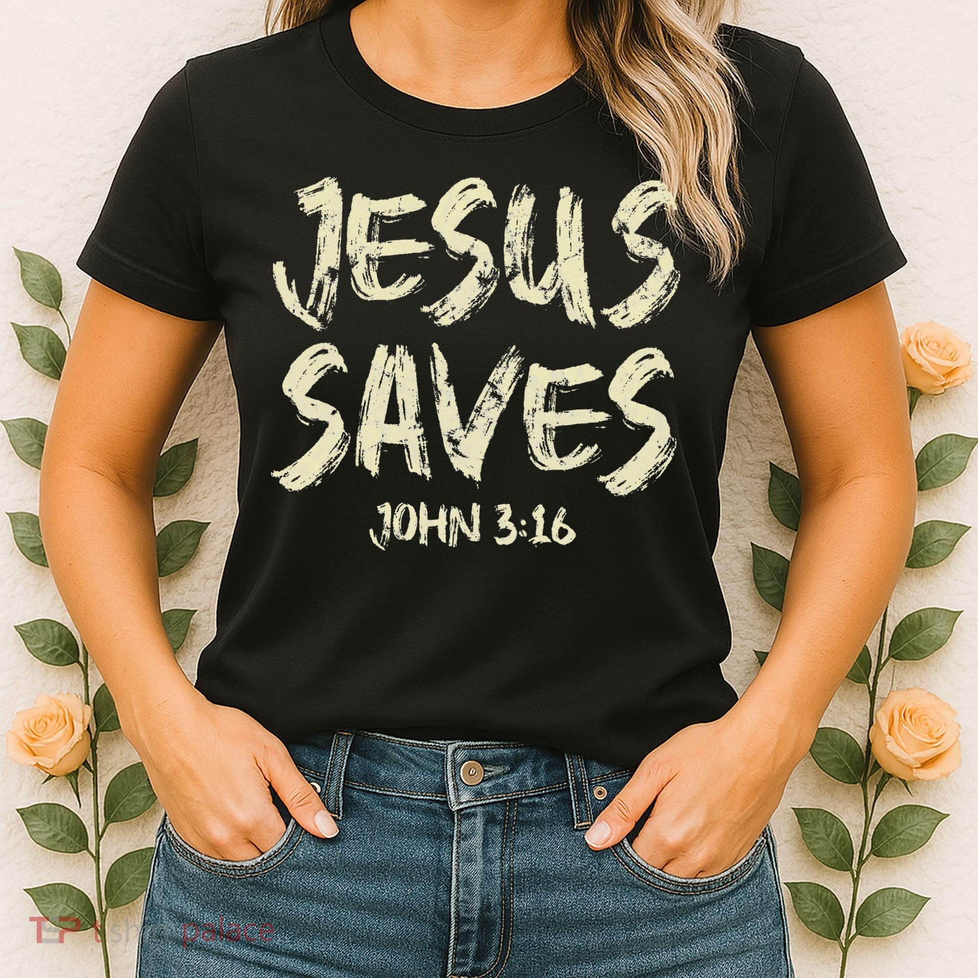 Jesus Saves Bible Funny Christian Jesus Lover Women's T-Shirt