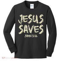 Jesus Saves Bible Funny Christian Jesus Lover Kids Long Sleeve Shirt thumb 0