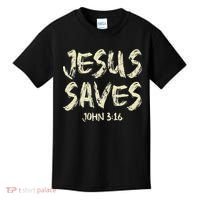 Jesus Saves Bible Funny Christian Jesus Lover Kids T-Shirt thumb 0