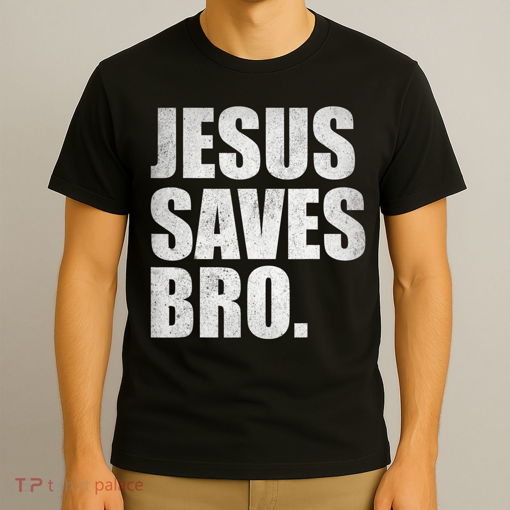 Jesus Saves Bro Vintage Christian Religion T-Shirt