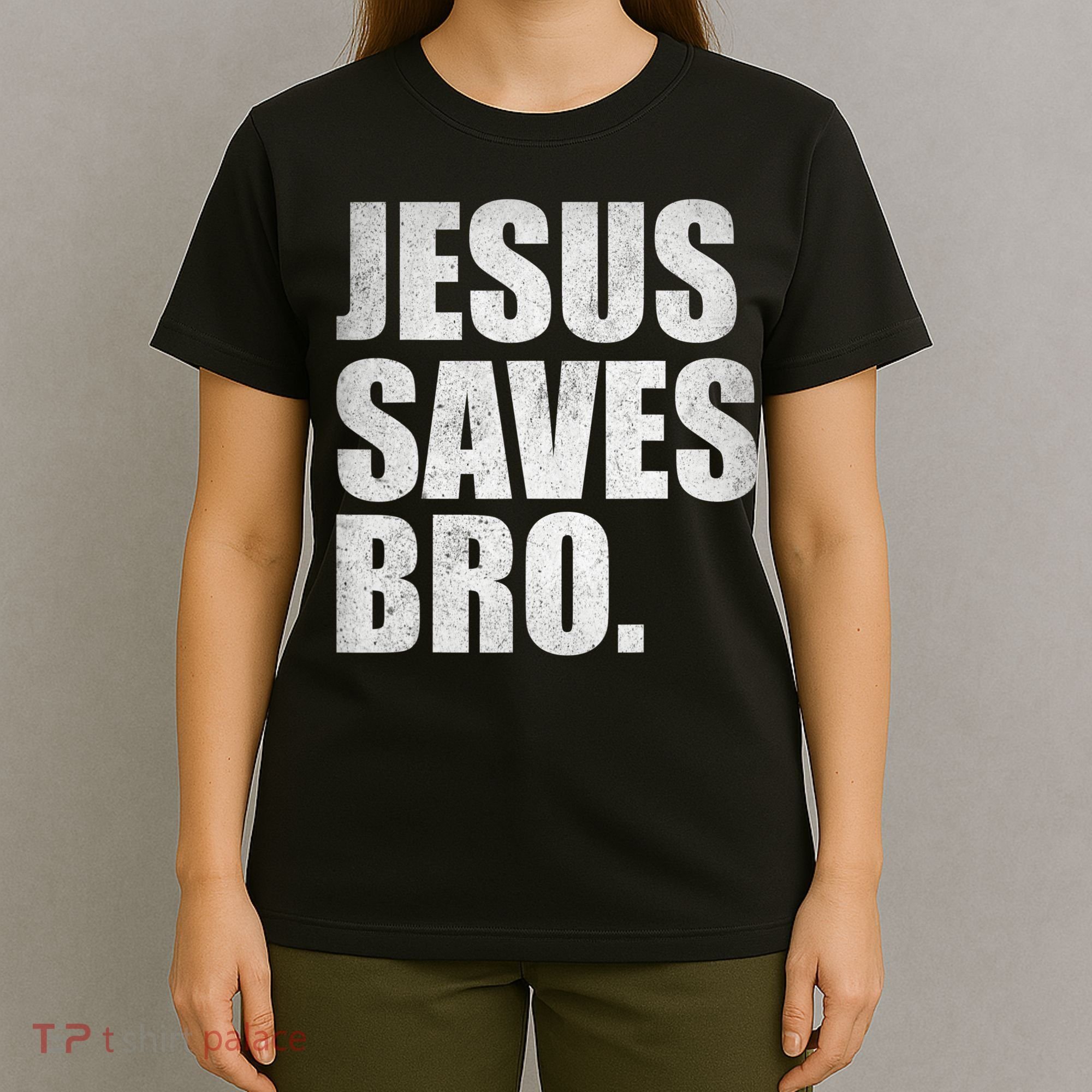 Jesus Saves Bro Vintage Christian Religion T-Shirt