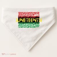 Juneteenth Shirt Black History USA-Made Doggie Bandana thumb 0