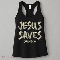 Jesus Saves Bible Funny Christian Jesus Lover Women's Tank Top thumb 3