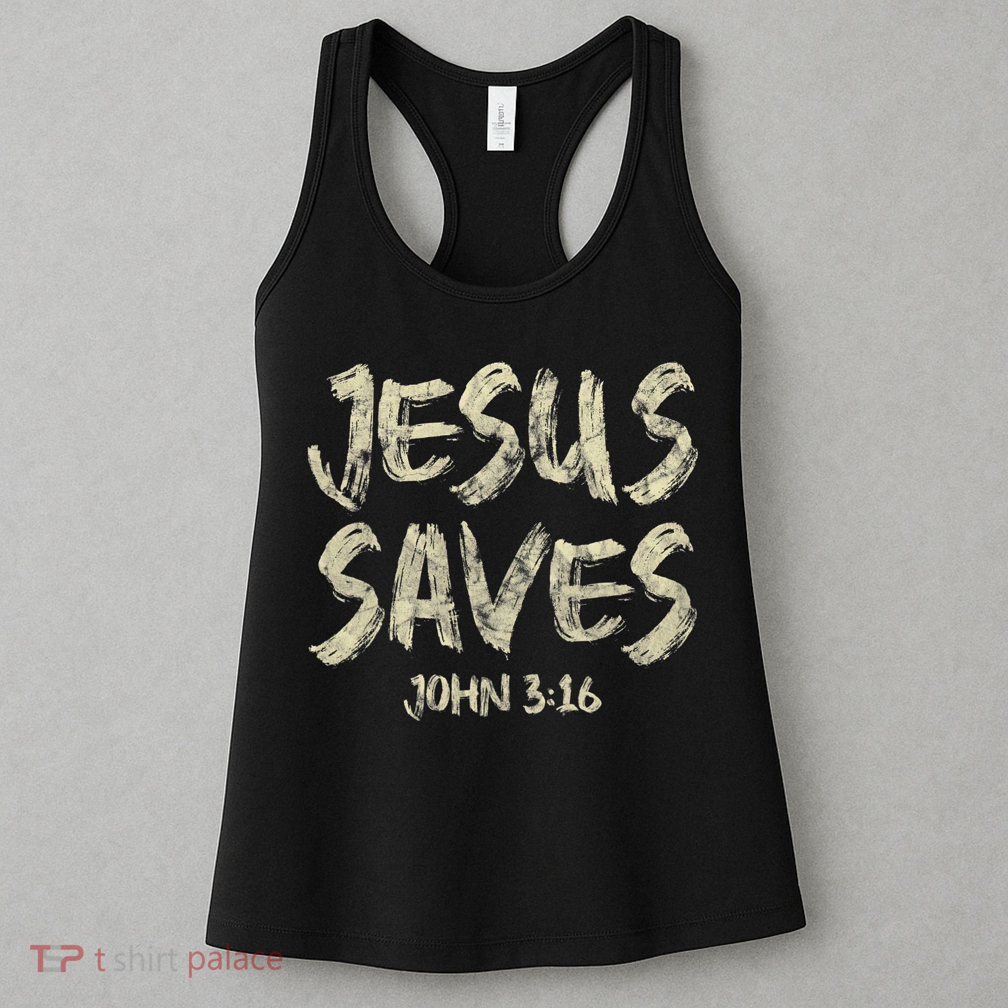 Jesus Saves Bible Funny Christian Jesus Lover Women's Tank Top