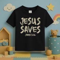 Jesus Saves Bible Funny Christian Jesus Lover Toddler T-Shirt thumb 3