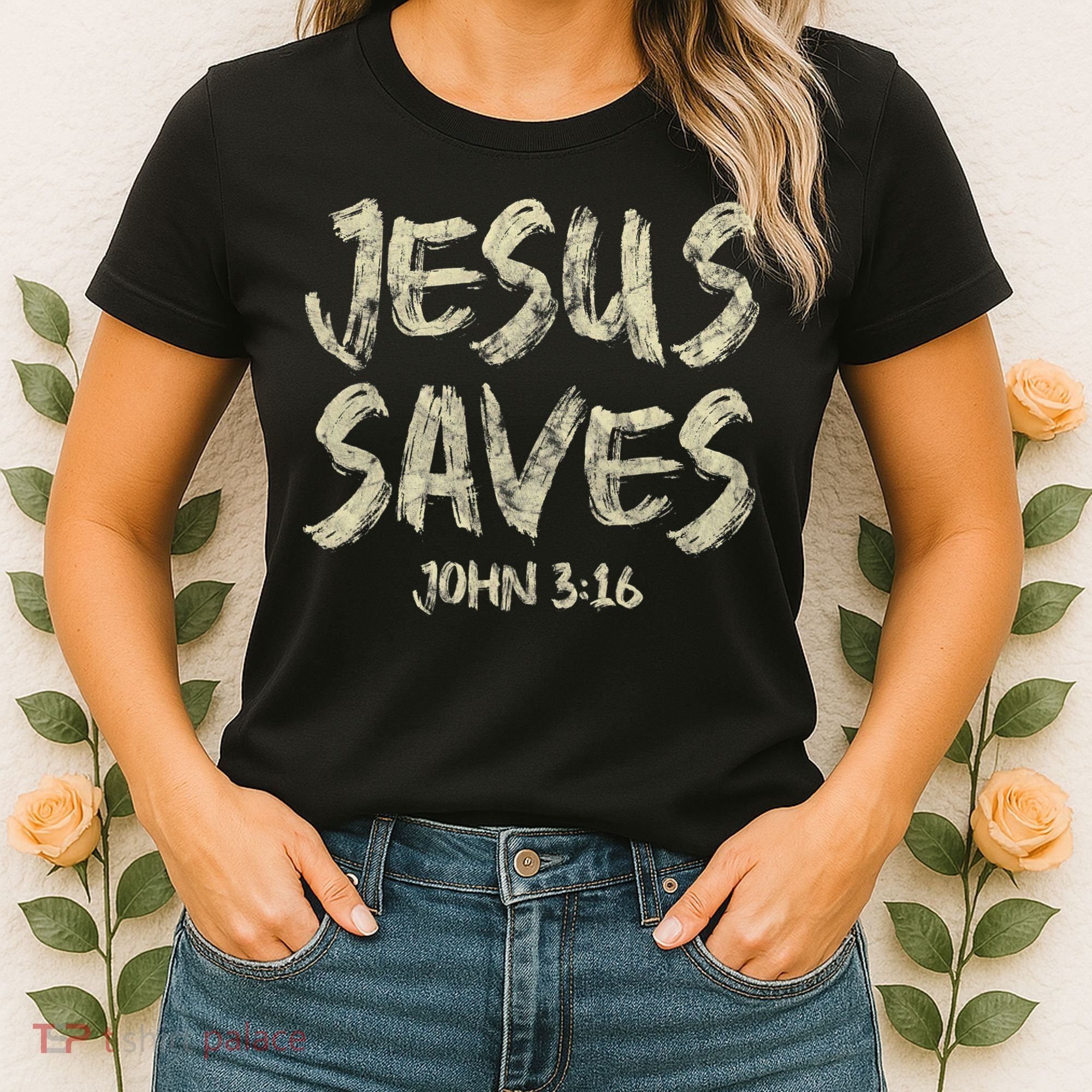 Jesus Saves Bible Funny Christian Jesus Lover Women's T-Shirt