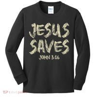 Jesus Saves Bible Funny Christian Jesus Lover Kids Long Sleeve Shirt thumb 0