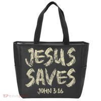 Jesus Saves Bible Funny Christian Jesus Lover Tote Bag thumb 0