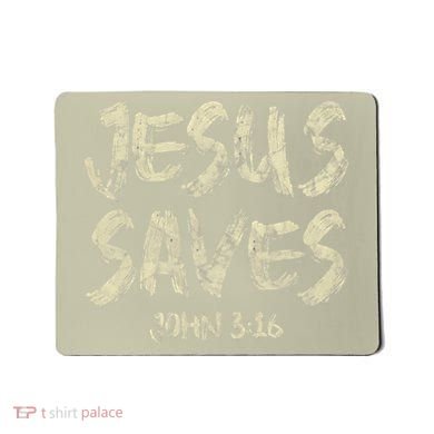 Jesus Saves Bible Funny Christian Jesus Lover Mousepad