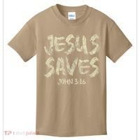 Jesus Saves Bible Funny Christian Jesus Lover Kids T-Shirt thumb 0
