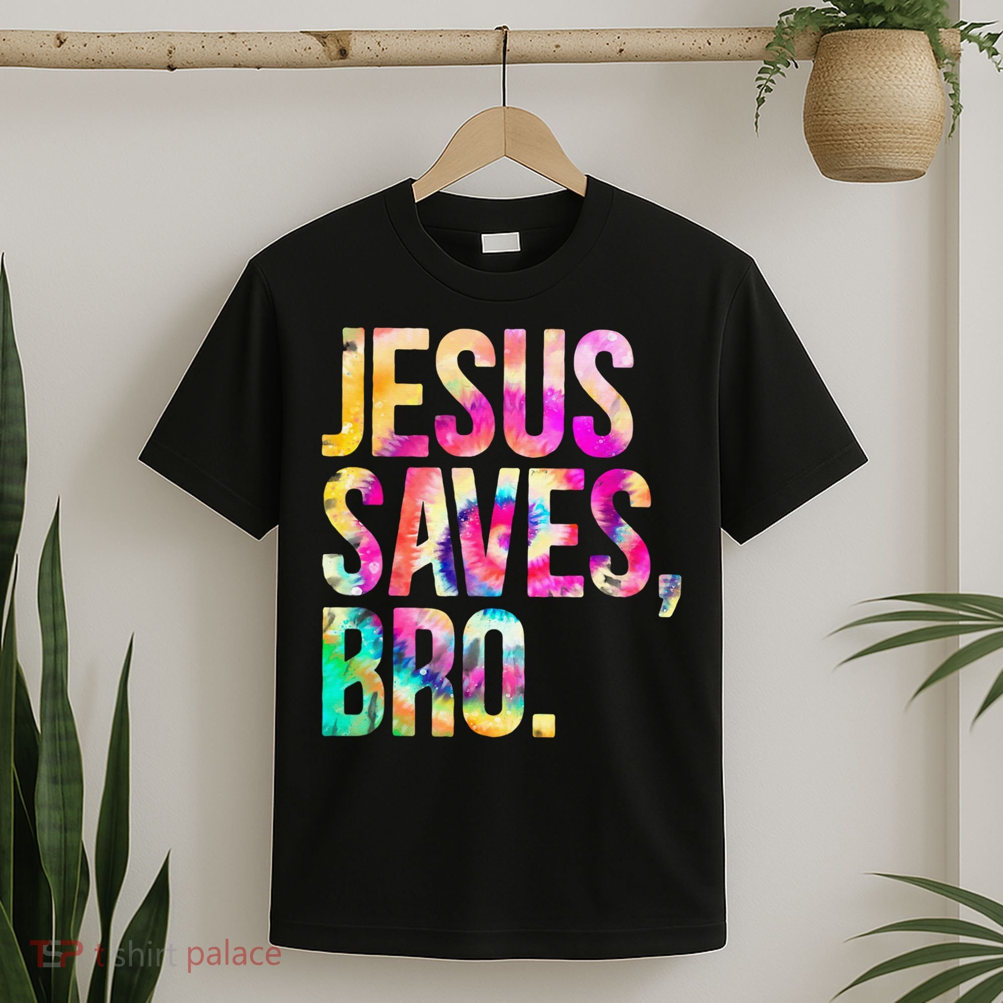 Jesus Saves Bro Tie Dye Christian Faith Jesus Lovers T-Shirt