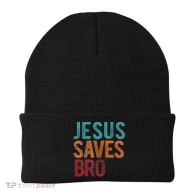 Jesus Saves Bro Christian Religious Jesus Beanie