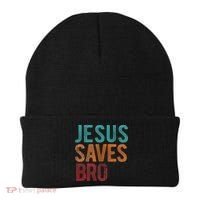 Jesus Saves Bro Christian Religious Jesus Beanie thumb 0