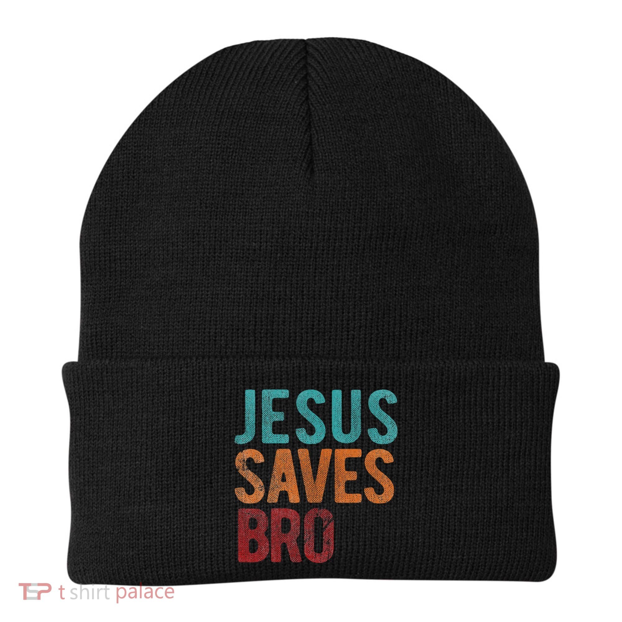 Jesus Saves Bro Christian Religious Jesus Beanie