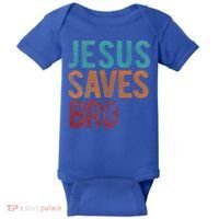 Jesus Saves Bro Christian Religious Jesus Baby Bodysuit thumb 0