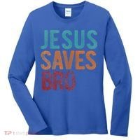 Jesus Saves Bro Christian Religious Jesus Women's Long Sleeve Shirt thumb 0