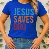 Jesus Saves Bro Christian Religious Jesus Women's T-Shirt thumb 2