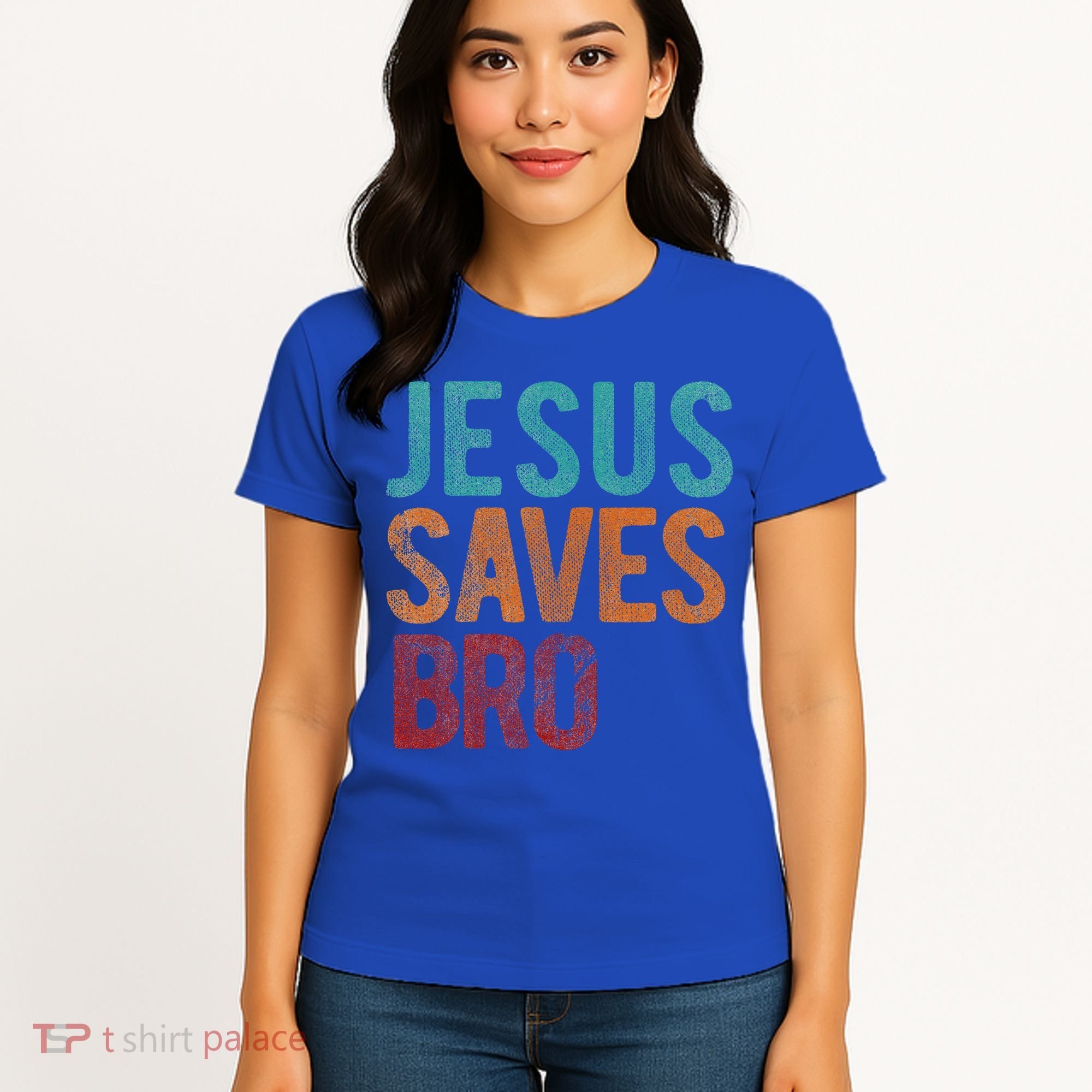 Jesus Saves Bro Christian Religious Jesus Women's T-Shirt