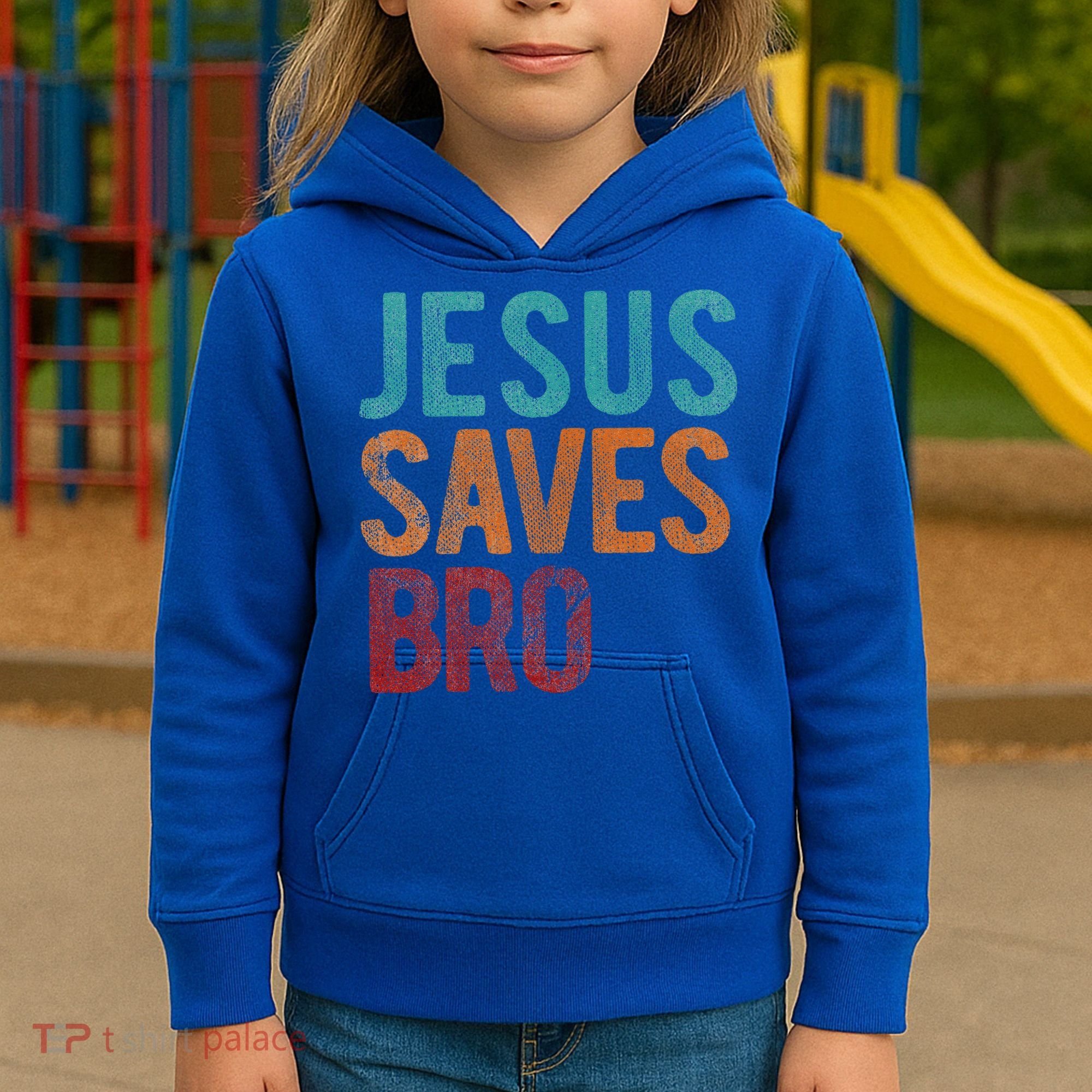 Jesus Saves Bro Christian Religious Jesus Kids Hoodie