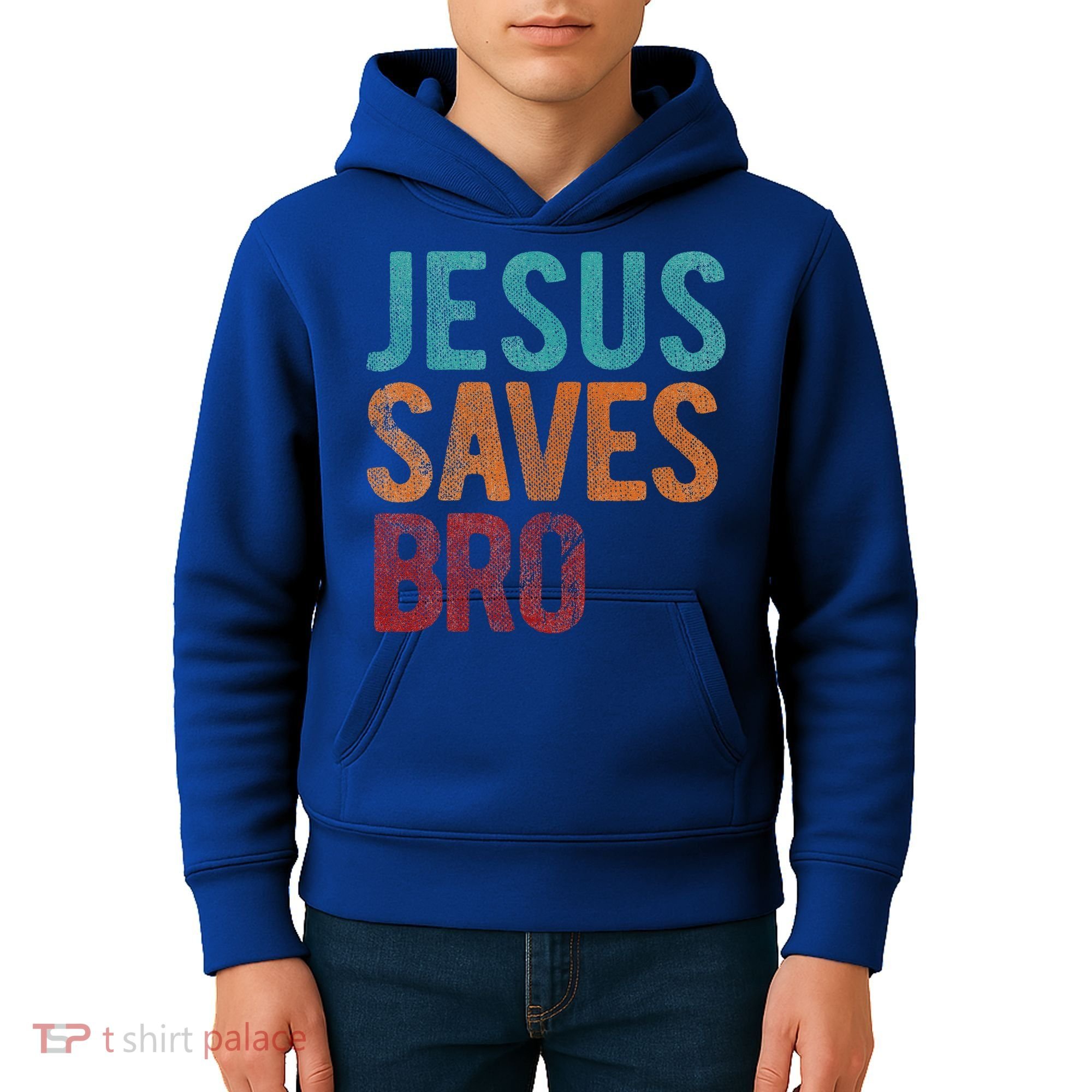 Jesus Saves Bro Christian Religious Jesus Kids Hoodie