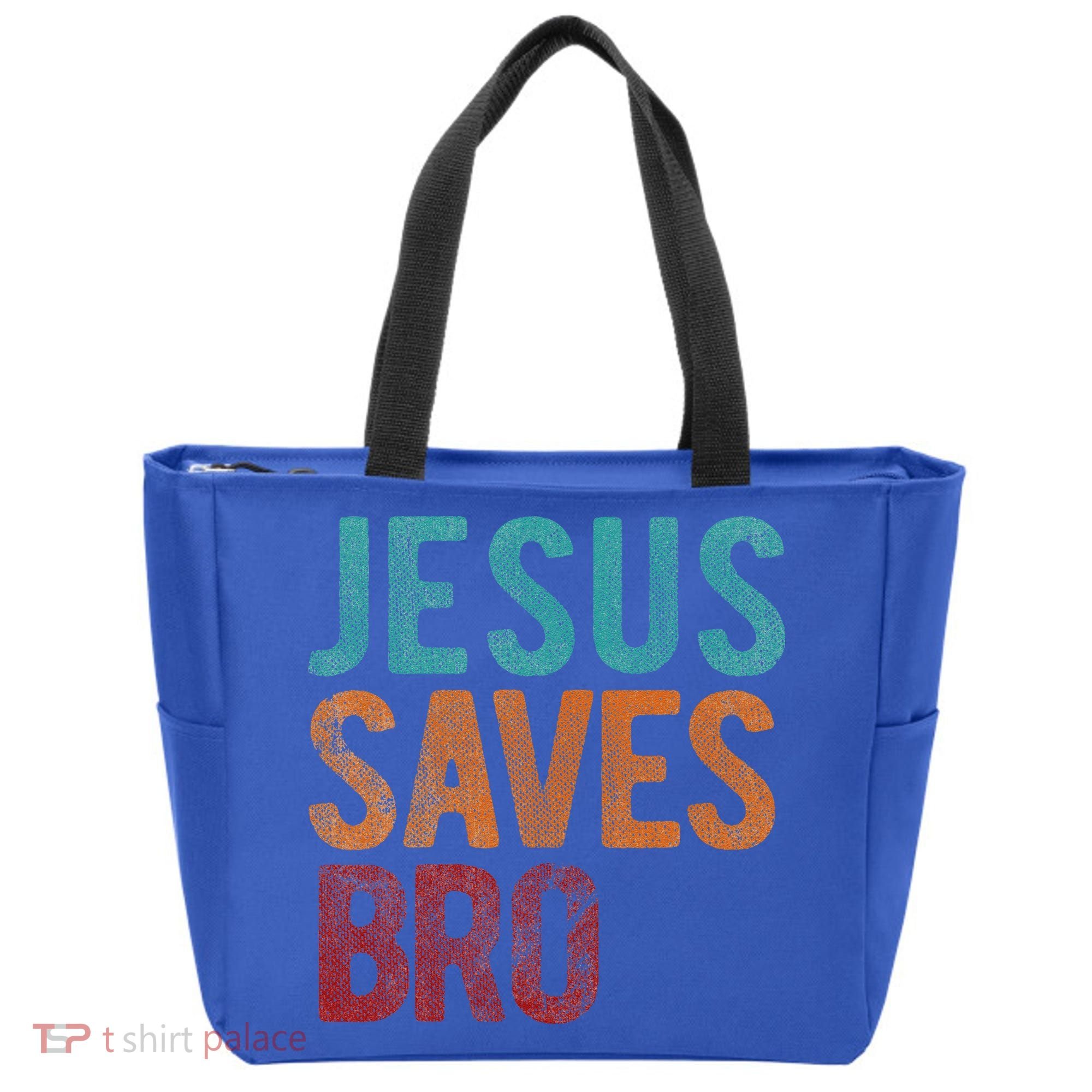 Jesus Saves Bro Christian Religious Jesus Tote Bag